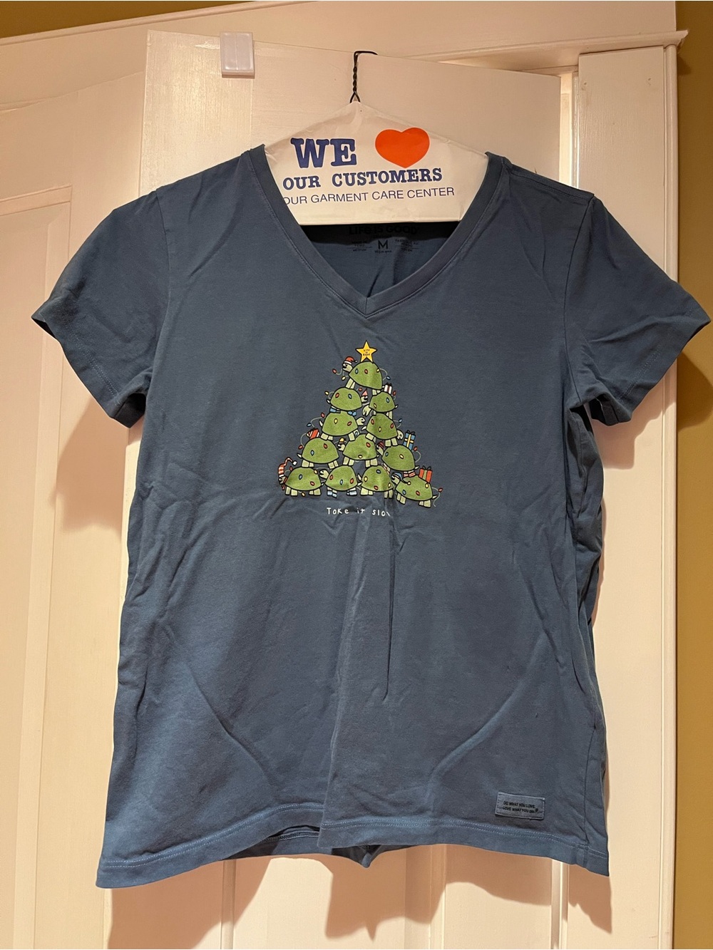 Life is good “take it slow” Christmas tee